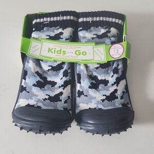 Tickle Toes Kids on the Go Camouflage Grip Socks 4 Years